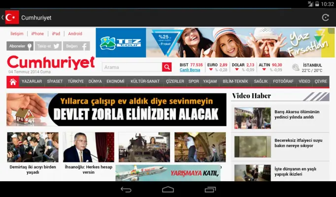 Gazetelerim android App screenshot 4